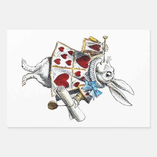 Flying Alice im Wunderland Looking Glass Geschenkpapier Set (Vorderseite 2)