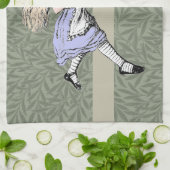 Flying Alice im Wunderland Looking Glass Geschirrtuch (Gefaltet)