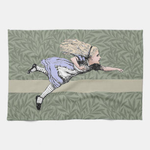 Flying Alice im Wunderland Looking Glass Geschirrtuch