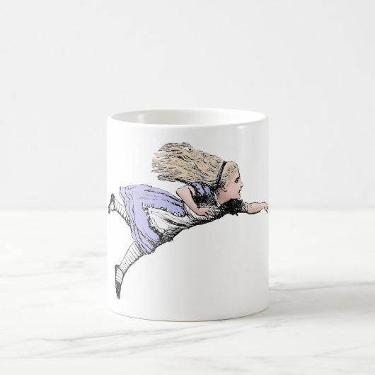 Flying Alice im Wunderland Looking Glass Kaffeetasse (Mittel)