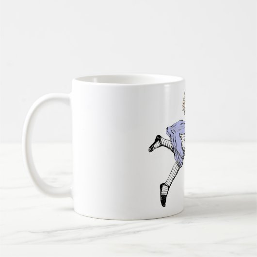 Flying Alice im Wunderland Looking Glass Kaffeetasse (Links)
