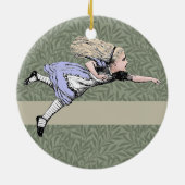 Flying Alice im Wunderland Looking Glass Keramik Ornament (Hinten)