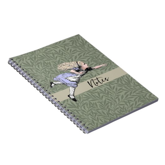 Flying Alice im Wunderland Looking Glass Notizblock (Rechte Seite)
