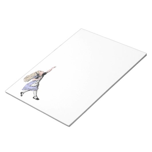 Flying Alice im Wunderland Looking Glass Notizblock (angewinkelt)