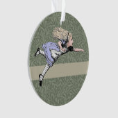 Flying Alice im Wunderland Looking Glass Ornament (Vorderseite)