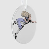 Flying Alice im Wunderland Looking Glass Ornament (Vorderseite)