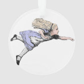 Flying Alice im Wunderland Looking Glass Ornament (Rückseite)