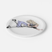 Flying Alice im Wunderland Looking Glass Pappteller (Schrägansicht)