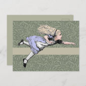 Flying Alice im Wunderland Looking Glass Postkarte (Vorne/Hinten)