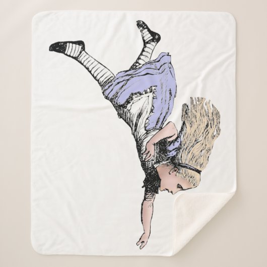 Flying Alice im Wunderland Looking Glass Sherpadecke (Vorderseite)