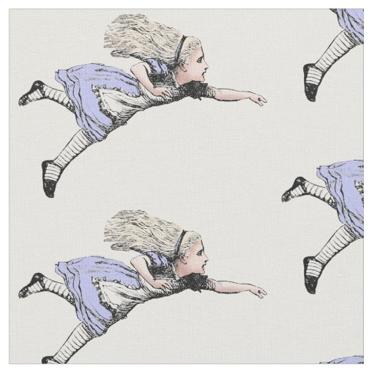 Flying Alice im Wunderland Looking Glass Stoff (Nahaufnahme)