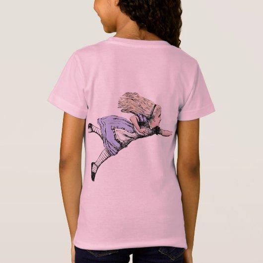 Flying Alice im Wunderland Looking Glass T-Shirt (Rückseite)