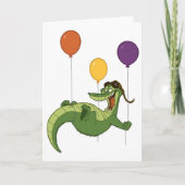 Flying Alligator Card Karte (Vorderseite)