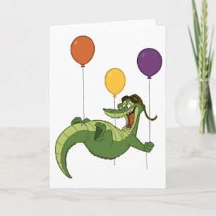 Flying Alligator Card Karte