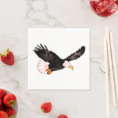 Flying American Bald Eagle Napkins Serviette (Beispiel)