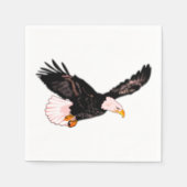 Flying American Bald Eagle Napkins Serviette (Vorderseite)