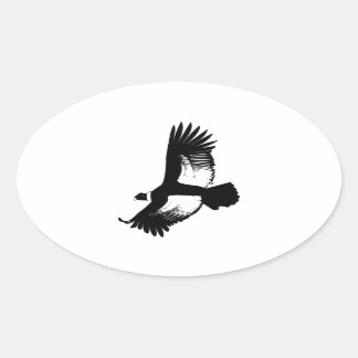Flying Andean Condor Ovaler Aufkleber