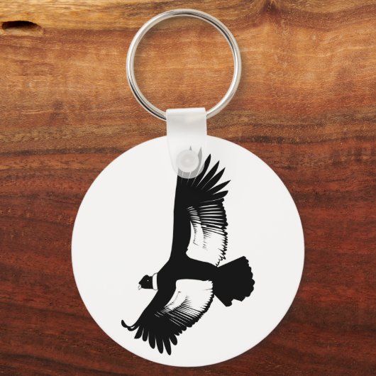 Flying Andean Condor Schlüsselanhänger (Vorderseite)