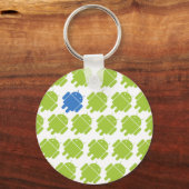 Flying Android Blue Schlüsselanhänger (Vorderseite)