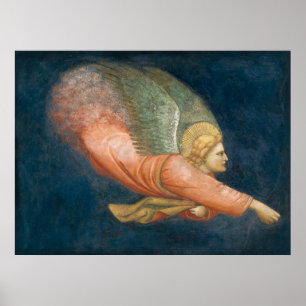 Flying angel (Giotto-Anhänger) CC1122 Renaissance Poster