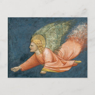 Flying angel (Giotto follower) CC0509 Postcard Postkarte