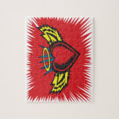 Flying Angel Heart Tattoo Puzzle (Vertikal)