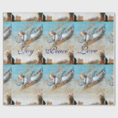 FLYING ANNUNCIATION ANGEL CHRISTMAS JOACE PEACE LI GESCHENKPAPIER (Flach)