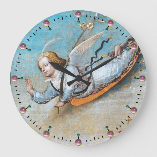 FLYING ANNUNCIATION ANGEL GROßE WANDUHR (Vorderseite)