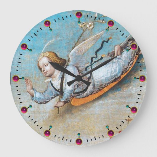 FLYING ANNUNCIATION ANGEL GROßE WANDUHR (Vorderseite)