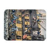 Flying Artillery oder A Horse Marine (Farbe engrav Magnet (Horizontal)