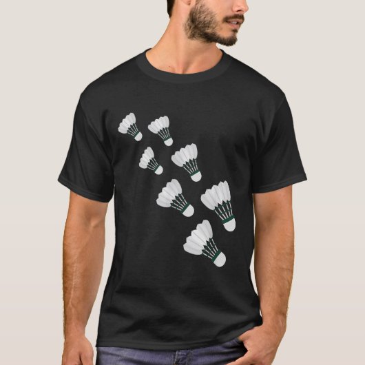 Flying Badminton Shuttles T-Shirt (Vorderseite)