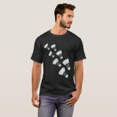 Flying Badminton Shuttles T-Shirt (Vorne ganz)