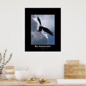 Flying Bald Adler PHANTASTISCH sein Inspiration Po Poster (Küche)