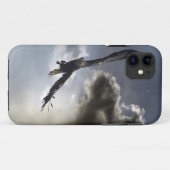 Flying Bald Eagle & Cloudy Sky Phone Case (Rückseite (Horizontal))