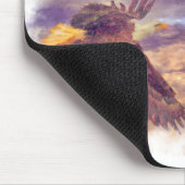 Flying Bald Eagle & Crepuscular Sky Wildlife Art Mousepad (Ecke)