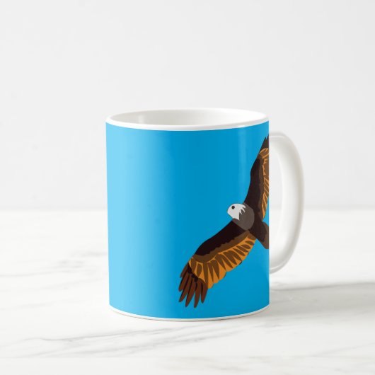 Flying Bald Eagle Kaffeetasse (VorderseiteRechts)