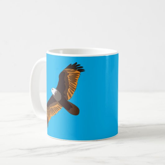 Flying Bald Eagle Kaffeetasse (Vorderseite Links)