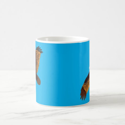 Flying Bald Eagle Kaffeetasse (Mittel)