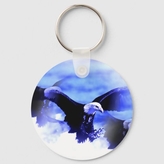 Flying Bald Eagle Schlüsselanhänger (Vorderseite)