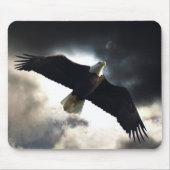 Flying Bald Eagle & Storm Clouds Foto Mousepad (Vorne)