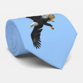 Flying Bald Eagle Wildife Foto 2 Krawatte (Gerollt)