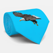 Flying Bald Eagle Wildife Foto 2 Krawatte (Gerollt)