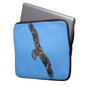 Flying Bald Eagle Wildlife Fotografie Laptopschutzhülle (Vorderseite Links)