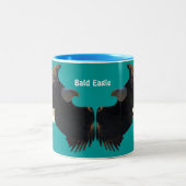 Flying Bald Eagle Wildlife Supporter Tasse (Mittel)