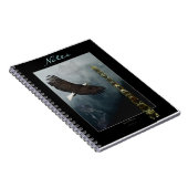 Flying Bald Eagle, Wolves & Totem Pole Notebook Notizblock (Rechte Seite)