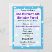 Flying Balloon Pig Children's Birthday Invite Einladung (Rückseite)