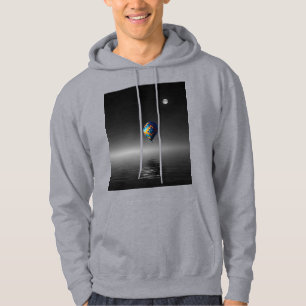 Flying Balloon Selektive Minimalistische Fotografi Hoodie