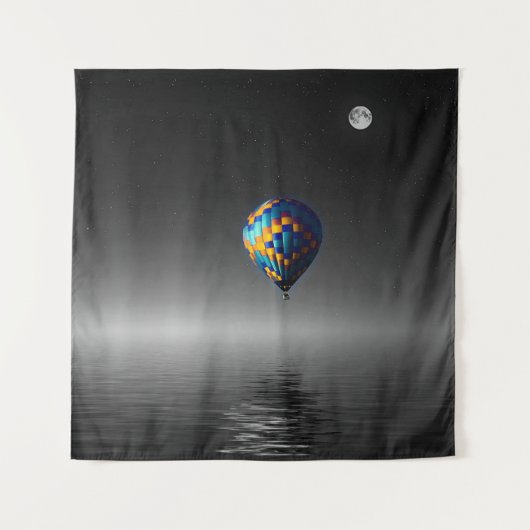 Flying Balloon Selektive Minimalistische Fotografi Wandteppich (Vorderseite)