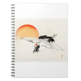 Flying Barn-Schlucken von Kōno Bairei Notizblock