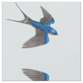 Flying Barn Swallow Bird Muster Stoff (Nahaufnahme)